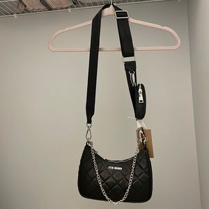 NWT Black Steve Madden Crossbody with Chain